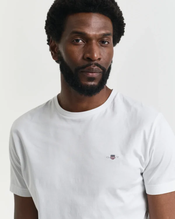 GANT White Regular Shield T-Shirt - Image 3