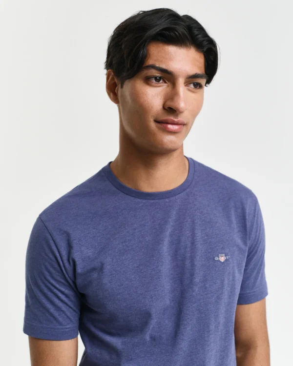 GANT Blue Regular Shield T-Shirt - Image 3
