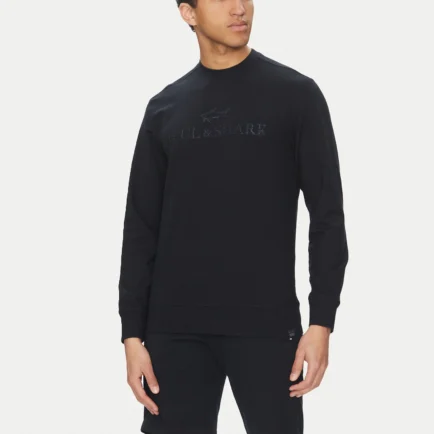 Paul & Shark Navy Embroidered Logo Sweatshirt