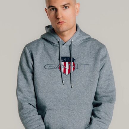 GANT Grey Archive Shield Hoodie