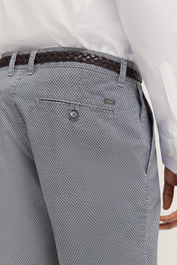 Bugatti Navy Printed Bermuda Shorts