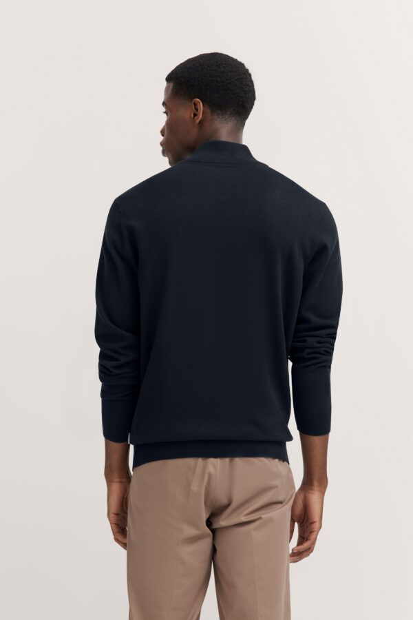 Bugatti Navy Full Zip Cotton Cardigan - Image 3