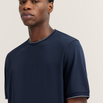 Bugatti Non Iron Navy Tee Shirt