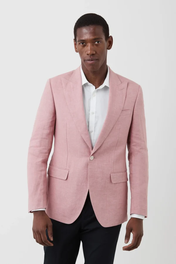Gibson Pink Linen Blazer - Image 2