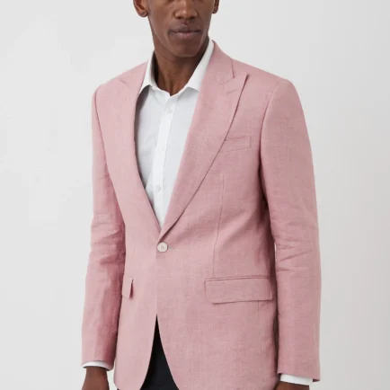 Gibson Pink Linen Blazer