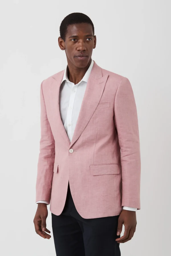 Gibson Pink Linen Blazer