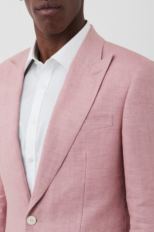 Gibson Pink Linen Blazer - Image 4
