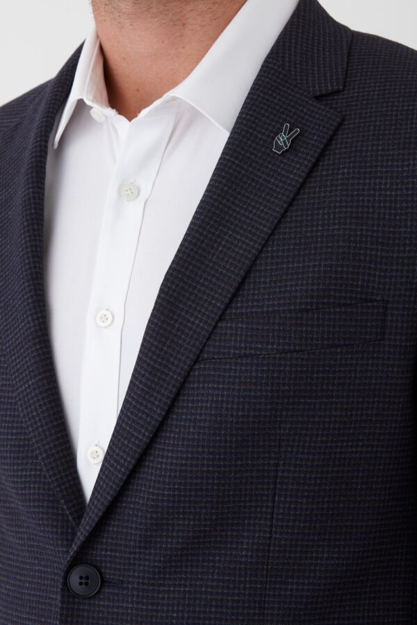 Gibson Navy Wool Stretch Blazer - Image 3