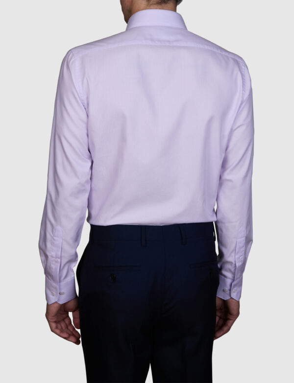 Abelard Lilac Slim Fit Business Shirt - Image 3