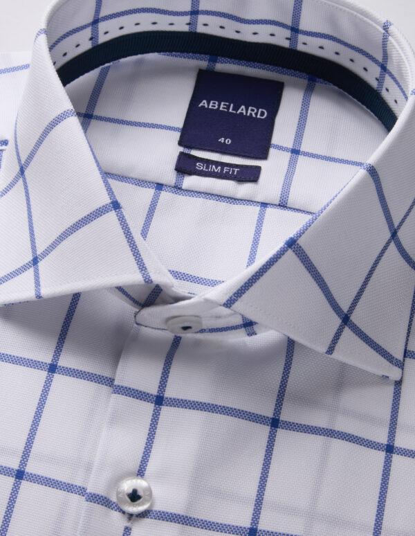Abelard Big Check Slim Fit Business Shirt - Image 3