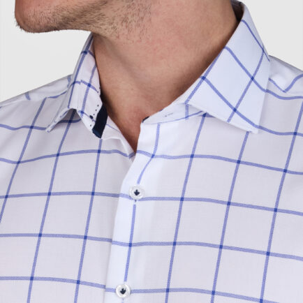 Abelard Big Check Slim Fit Business Shirt
