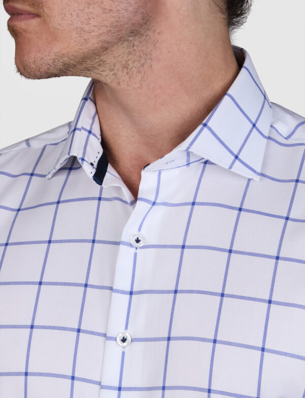 Abelard Big Check Slim Fit Business Shirt