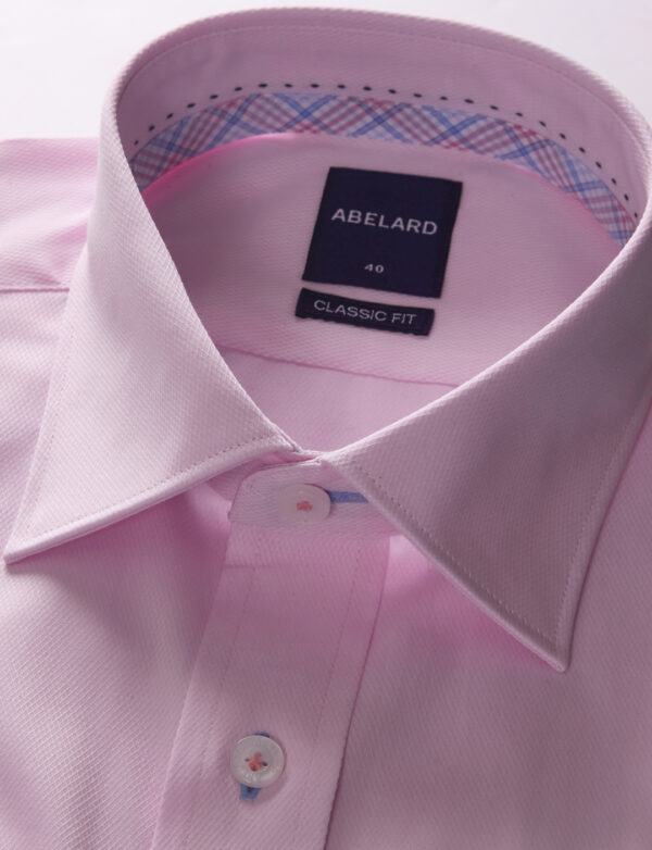 Abelard Pink Classic Fit Business Shirt - Image 4
