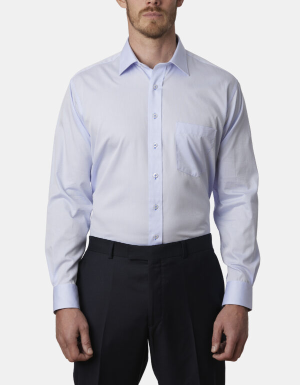 Abelard Sky Blue Classic Fit Business Shirt - Image 2
