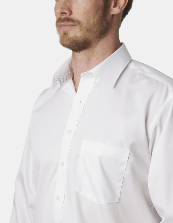 Abelard White Classic Fit Business Shirt