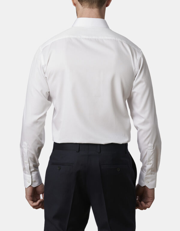 Abelard White Classic Fit Business Shirt - Image 3