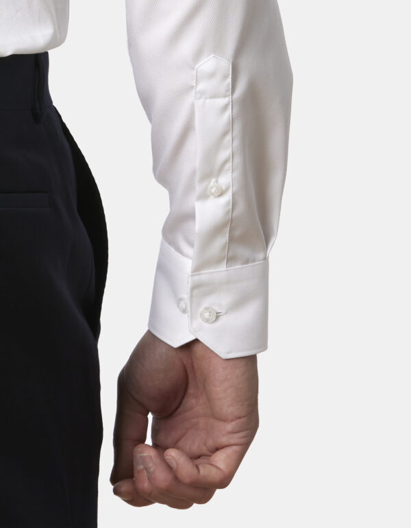 Abelard White Classic Fit Business Shirt - Image 4