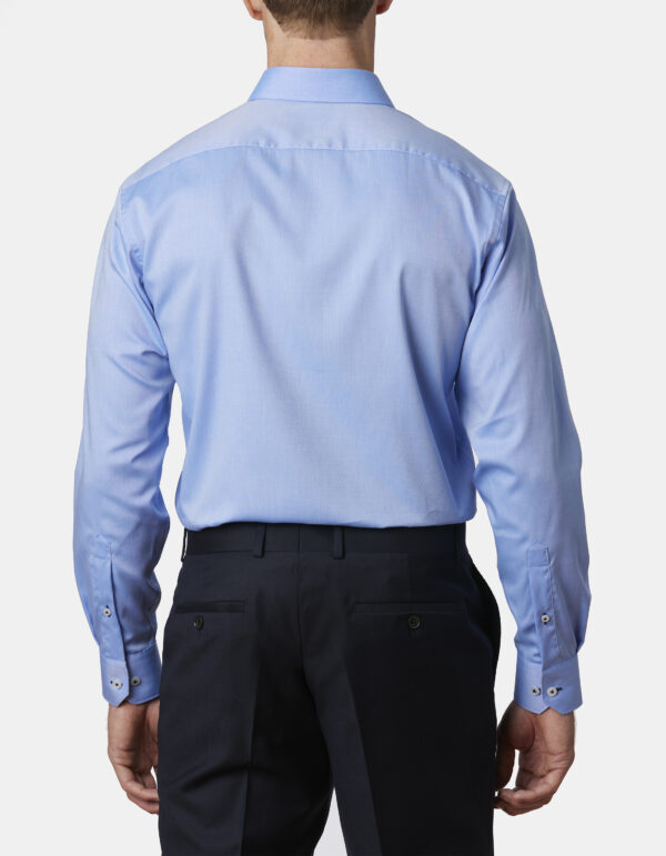 Abelard Blue Classic Fit Business Shirt - Image 3