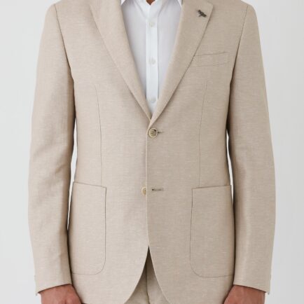 Gibson Sand Linen/Cotton Suit