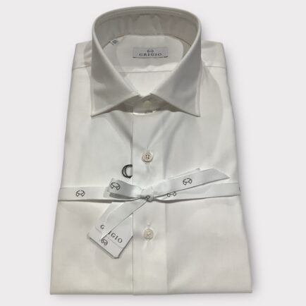 Grigio White ‘Non Iron’ Cotton Shirt