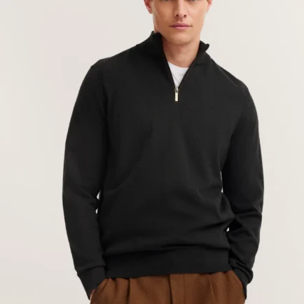 Bugatti Cotton Cashmere Zip Neck Sweater - 4 Colours