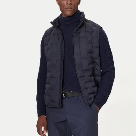 Bugatti Navy Quilted Vest
