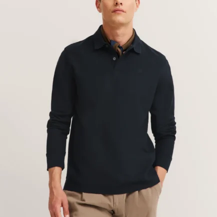 Bugatti Long Sleeve Cotton Polo Shirt - 4 Colours