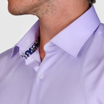 Abelard Slim Fit Lilac Sant’Erasmo Business Shirt