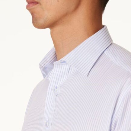 Abelard Classic Fit Sky Blue Alassio Stripe Business Shirt