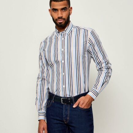 Paul & Shark Soft Touch Cotton Striped Shirt