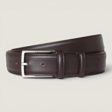 Robert Charles Calfskin Dark Brown Belt