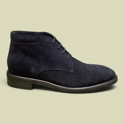 Navy Calf Suede Desert Boot