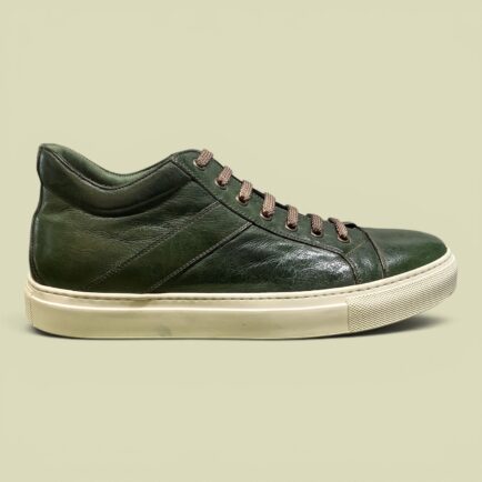 Green Dip Dyed Leather Sneaker
