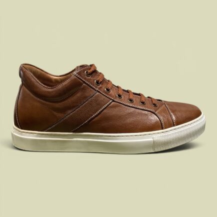 Tan Dip Dyed Leather Sneaker