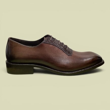 Brown Calf Leather ‘Blake Rapid Stitch’ Oxford Shoe