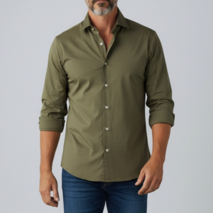 Grigio ‘Washed’ Maine Green Shirt