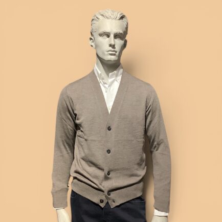 FLY3 Taupe Wool Cardigan
