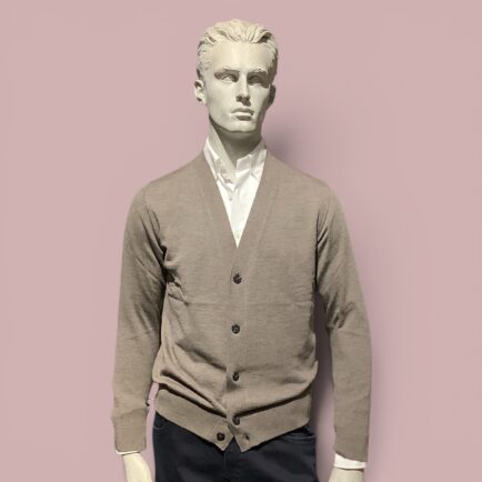 FLY3 Taupe Wool Cardigan