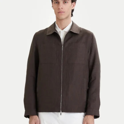 Bugatti Dark Brown Linen Jacket