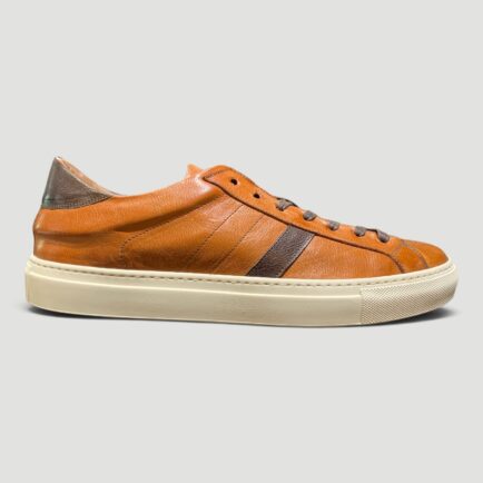 Tan Calf Leather ‘Silius’ Sneaker